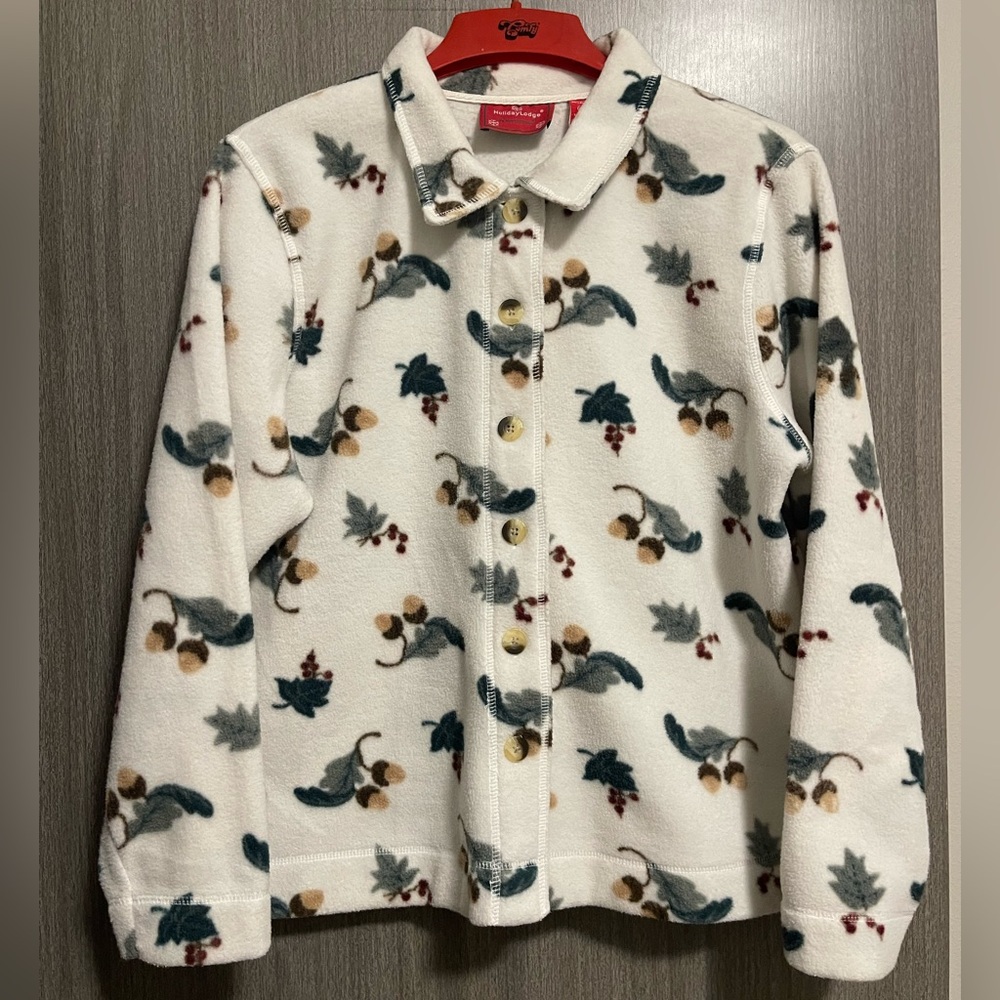 Holiday Lodge Seasonal Fleece - by North Crest - Size Large 14 | 16